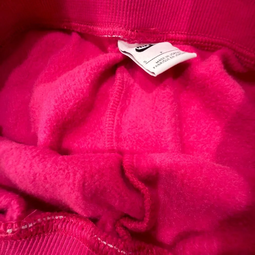 Nike Phoenix Fleece High Waisted Joggers Pink Sweatpants Womens Small Swoosh